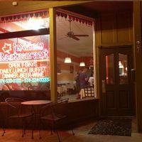 Some outdoor seating at Maple Indian Cuisine in Goshen