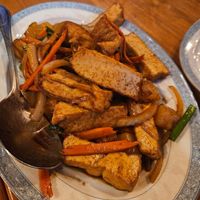 Teriyaki tofu at Asian Outpost - AO Hawaiian Hideout in Chicago