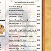 Vegan Menu! at Asian Outpost - AO Hawaiian Hideout in Chicago