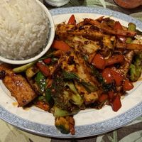 Spicy Thai chili vegetable tofu   at Asian Outpost - AO Hawaiian Hideout in Chicago