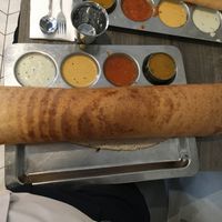 Vegan dosa at Saravana Bhavan in New York City