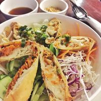 Spring roll and noodle salad  at Rendezvous du Vietnam in Cairns