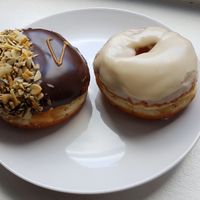 Vegan Peanut Butter Chocolate & Vegan Vanilla at The Rolling Donut - Dublin 2 in Dublin