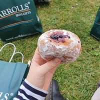 Blueberry filling and lemon juice (I think?) on the outside at The Rolling Donut - Dublin 2 in Dublin