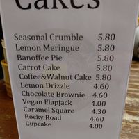 Only vegan dessert is a flapjack at Lemon Leaf in Kinsale