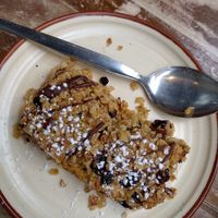 Vegan flapjack at Lemon Leaf in Kinsale
