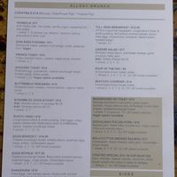 Menu as of May 2026 at Lemon Leaf in Kinsale