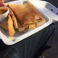 dosa and samosa at NY Dosas in New York City