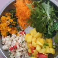 raw salads at Roquette & Julienne in Toulouse