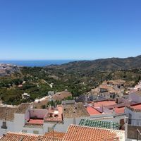 The incredible view  at The Garden Restaurant in Frigiliana