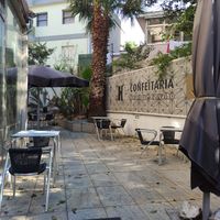 Outside space at Confeitaria Henrique Carvalho in Matosinhos