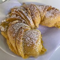 Croissant 🥐 with filling  at Confeitaria Henrique Carvalho in Matosinhos