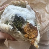 Red and green falafel! (Red was my fave)  at Taïm - West Village in New York City