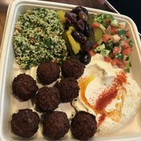 Harissa falafel salad  at Taïm - West Village in New York City
