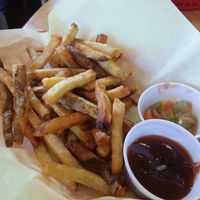 fresh cooked fries at Mustard's Last Stand in Boulder