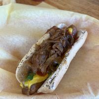 Veggie dog  at Mustard's Last Stand in Boulder