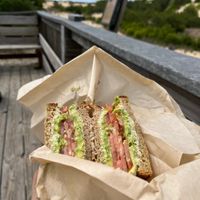Avocado toastt  at Waveriders Coffee & Deli in Nags Head