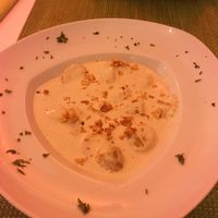 mushroom walnut truffle ravioli  at Past & Future in Fuerteventura