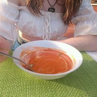 Tomato soup. at Past & Future in Fuerteventura