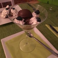 Chocolate mousse - delicious and creamy! at Past & Future in Fuerteventura