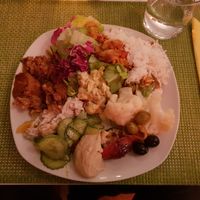 Awesome food from the buffet. at Past & Future in Fuerteventura