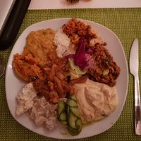 Awesome food from the buffet. at Past & Future in Fuerteventura