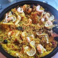 Vegan paella  at Past & Future in Fuerteventura