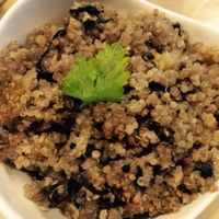 quinoa with mushrooms!  at Quintessence in New York City
