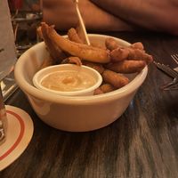 Fried pickles  at Oak  in Seattle