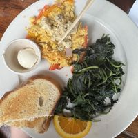 Vegan scramble —it was ok  at Oak  in Seattle