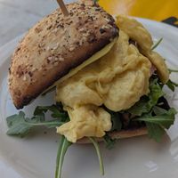 Breakfast sandwich at Oak  in Seattle