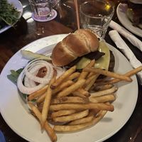 Vegan oak bacon cheeseburger   at Oak  in Seattle