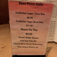 Beer at Bombay Deluxe in Anchorage