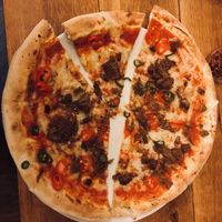 Vegan pizza at Wedge Issue Pizza in London