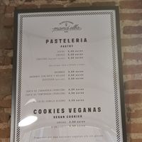 Menu at Mama Elba in Madrid