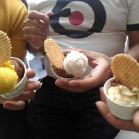 A few vegan ice-creams at Mama Elba in Madrid