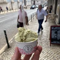 Vegan pistachio  at Sublime Sorbettino in Lisbon