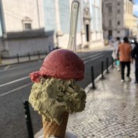 Strawberry + pistachio  at Sublime Sorbettino in Lisbon