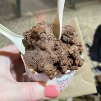 Dark chocolate sorbet  at Sublime Sorbettino in Lisbon