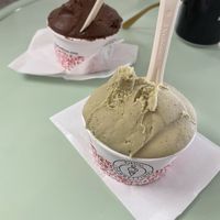 Chocolate and pistachio   at Sublime Sorbettino in Lisbon