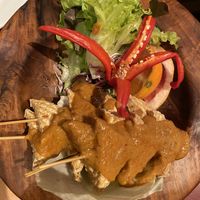 Satay tofu sticks - comes with salad #Veganuary at Ummarin Thai in Randwick