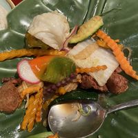 Lemongrass stir fry with 'mutton-mushroom’ #Veganuary at Ummarin Thai in Randwick