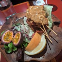 Chicken satay at Ummarin Thai in Randwick