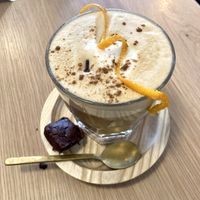 "Rainy Day" coffee drink   at Vero Caffe in Bruges