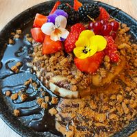 Spéculoos pancakes   at Vero Caffe in Bruges