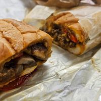 Philly cheese at Veggie Castle in Jamaica