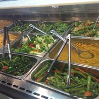 Their hot food. at Veggie Castle in Jamaica