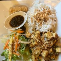 #36 Woked organic tofu with lemongrass and chives, was too salty at Bun Bo Hue in Stockholm