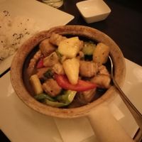 Dau phu xao rau, sooo good! at Bun Bo Hue in Stockholm