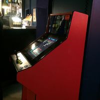 Gaming  at Bar de Retro in Barcelona